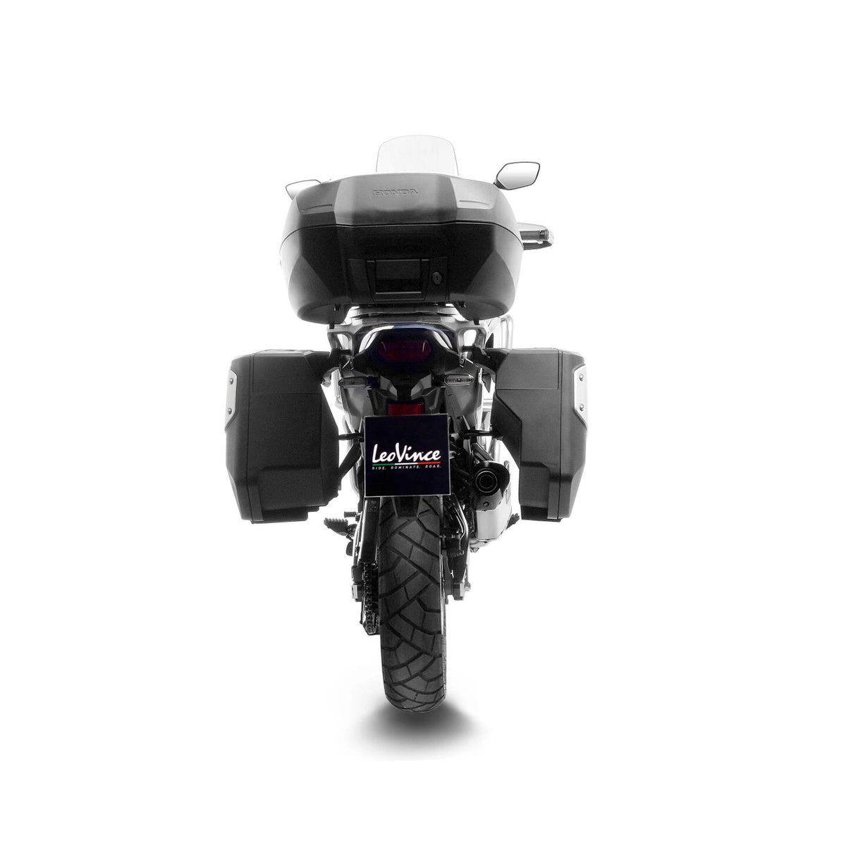 Honda XL 750 (23-26) LeoVince LV-14 slip-on – rustfri – titanium-look – 15601 – ekstra produktvisning af lyddæmper, finish og detaljer 7