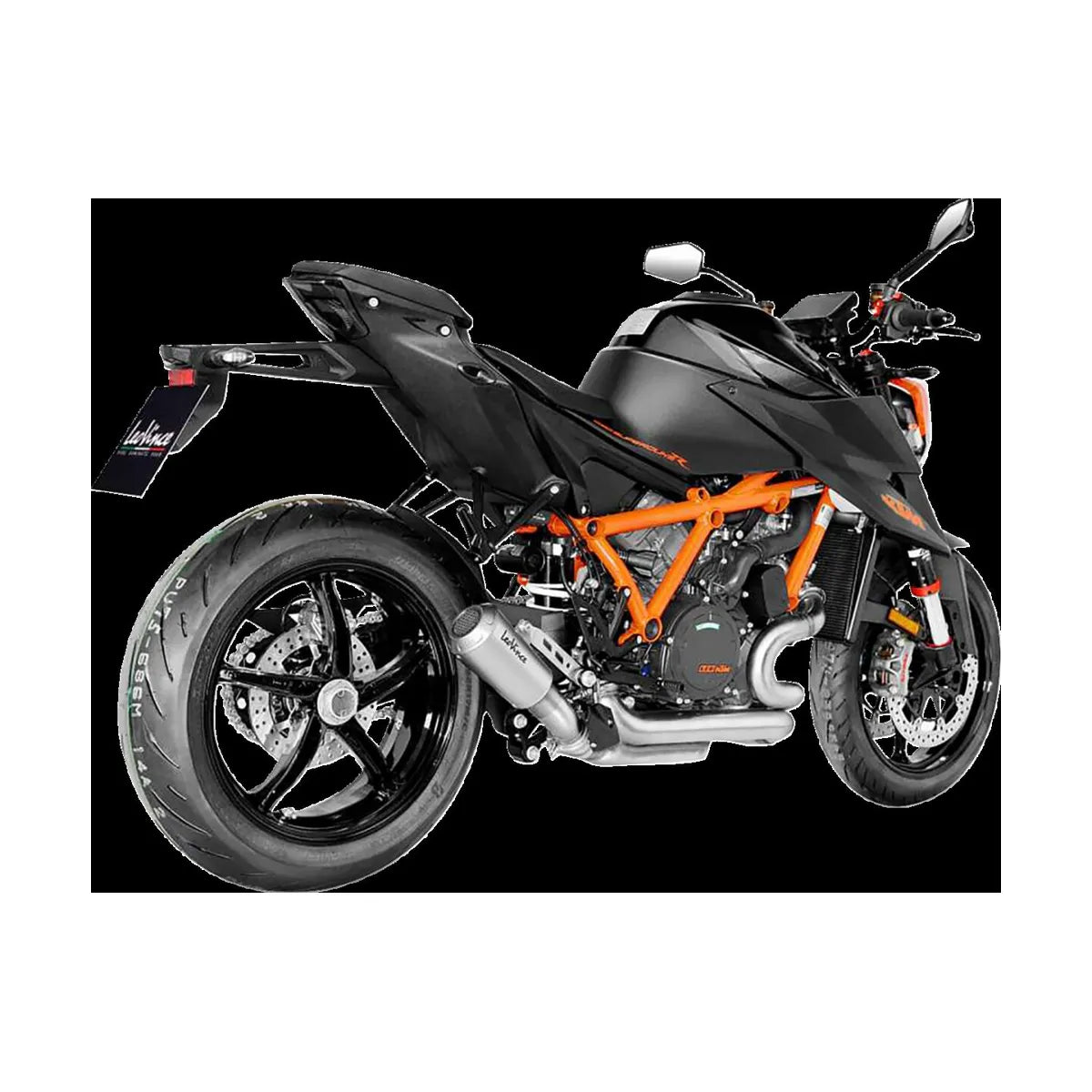 KTM Super Duke 1290 (20-24) LeoVince LV-10 slip-on – rustfri – titanium-look – ekstra produktvisning af lyddæmper, finish og detaljer 2