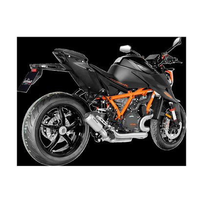 KTM Super Duke 1290 (20-24) LeoVince LV-10 slip-on – rustfri – titanium-look – ekstra produktvisning af lyddæmper, finish og detaljer 2
