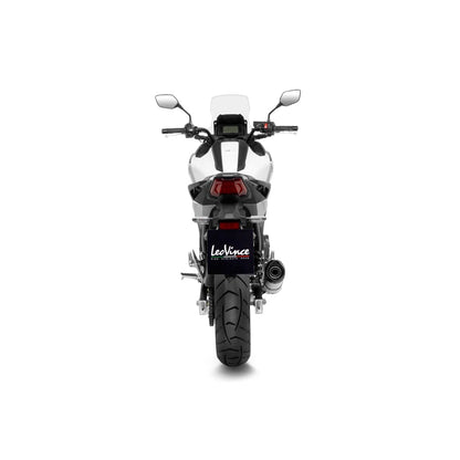Honda NC750X (21-24) m.fl. LeoVince LV One EVO slip-on – rustfri – titanium-look – ekstra produktvisning af lyddæmper, finish og detaljer 3