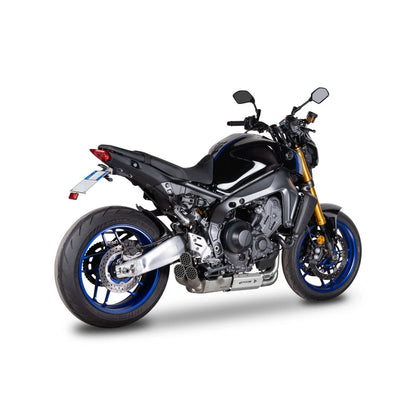 Yamaha MT-09 (21-26) Triade MotoGP-style komplet udstødning, rustfrit stål – Spark – produktdetalje fra alternativ vinkel, billede 5