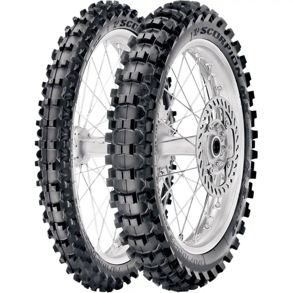 Pirelli Scorpion MX32 Mid Soft 90/100-16 51M TT NHS – bagdæk – originalt Pirelli bagdæk med maksimalt greb, præcis feedback og ægte banefølelse. Køb hos Mo2parts.