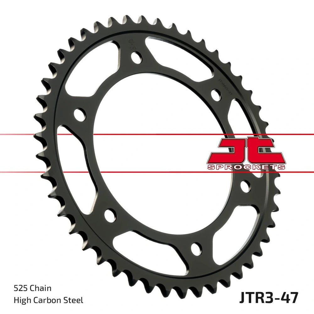Bagtandhjul 47T, 525 – stål, JTR3.47ZBK – JT Sprockets