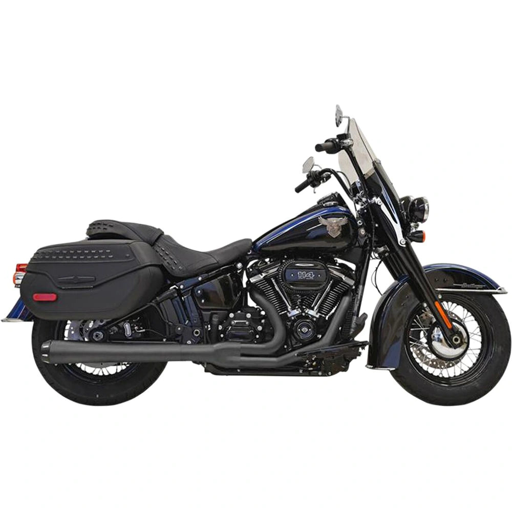Harley-Davidson Softail (80-25) 2-i-1 Road Rage komplet udstødning, sort – Bassani