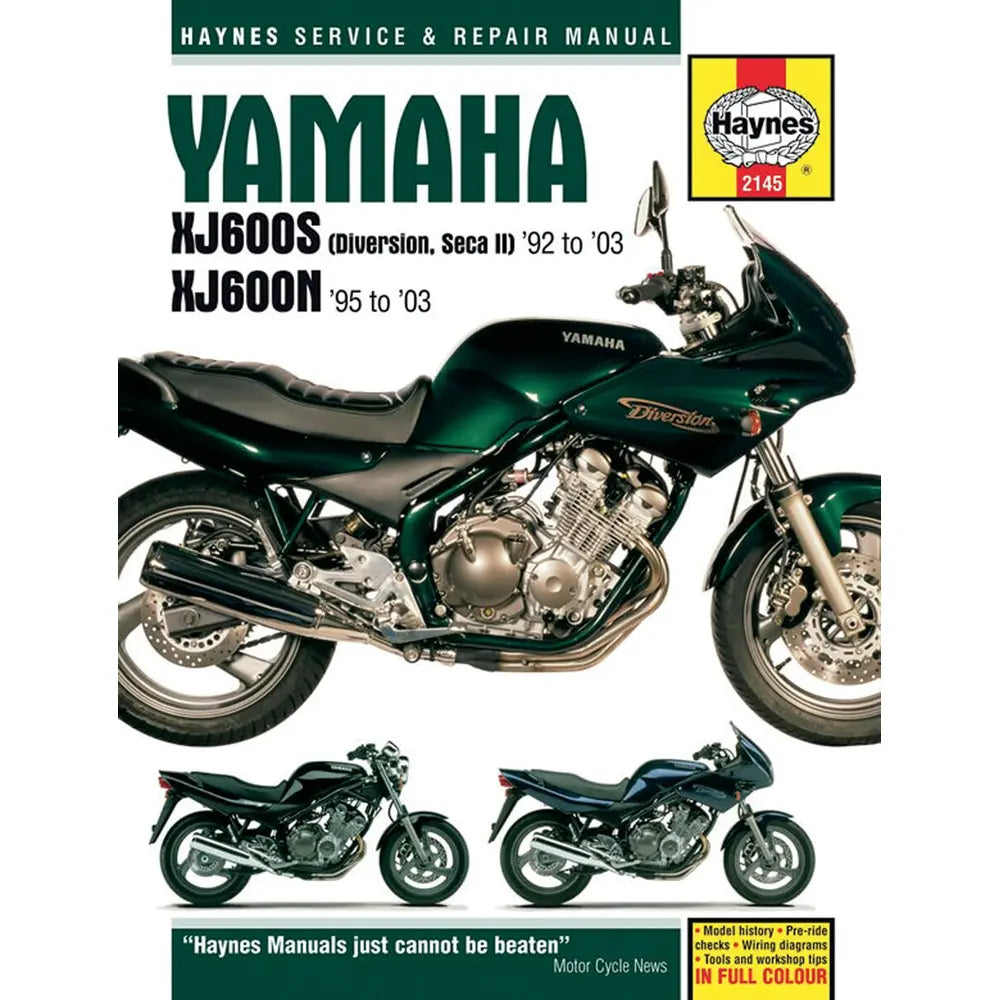 Yamaha XJ600S/N Diversion (1992–2003) værkstedshåndbog – Haynes – Haynes værkstedsmanual til service og reparation