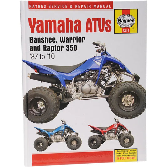 Yamaha YFM350 ATV (1987–2010) værkstedshåndbog – Haynes – Haynes værkstedsmanual til service og reparation