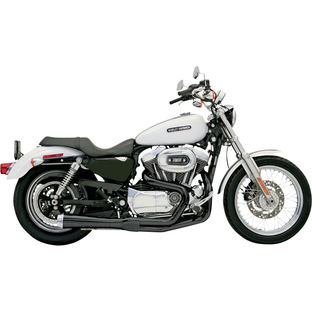 Harley-Davidson Sportster (86-03) Road Rage 2-i-1 XL komplet udstødning, sort – Bassani