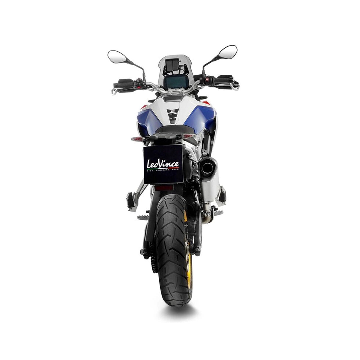 BMW F750GS (18-23) m.fl. LeoVince LV-14 slip-on – titanium – ekstra produktvisning af lyddæmper, finish og detaljer 4
