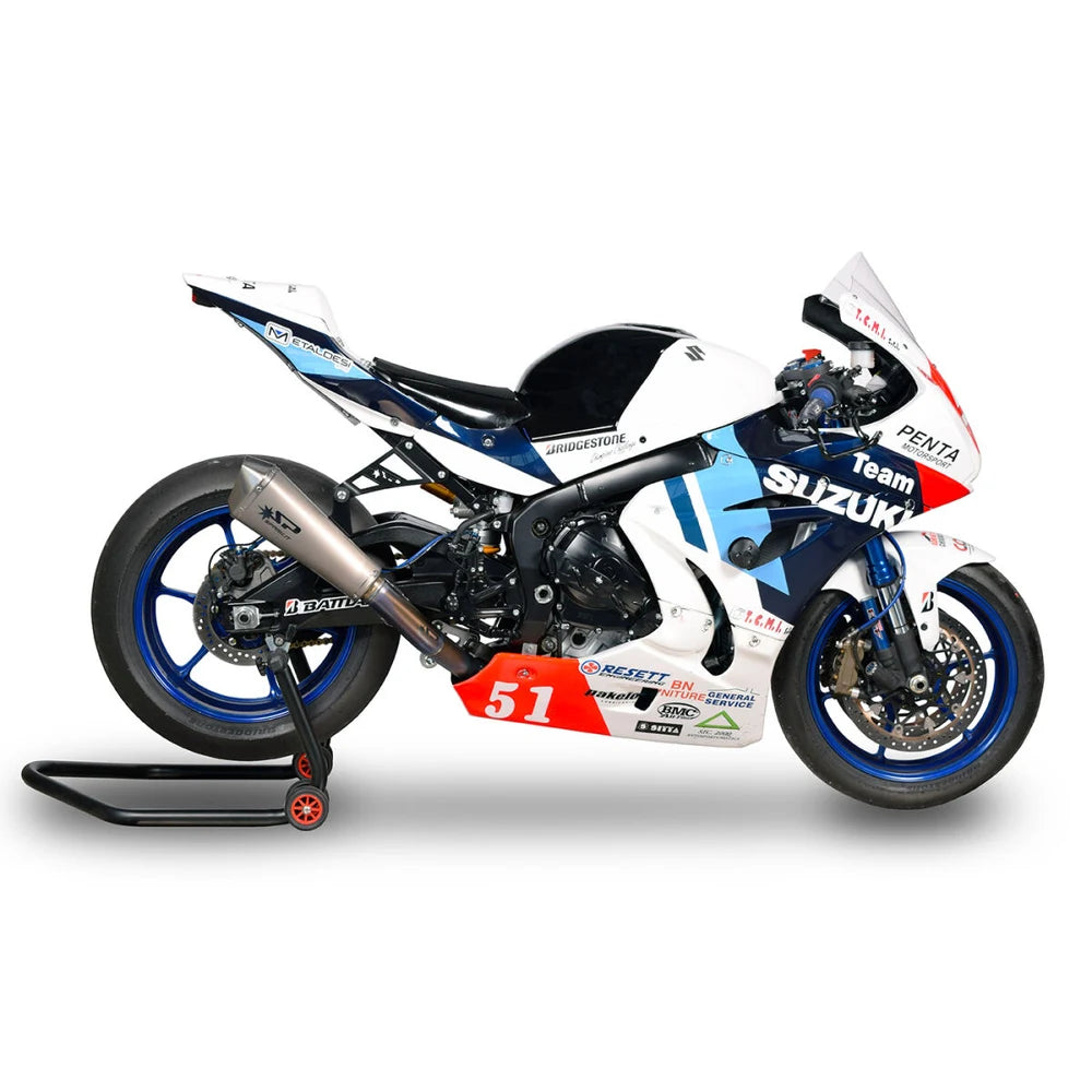 Suzuki GSX-R 1000 (17-26) Konix Evo komplet udstødning, titanium – Spark – produktdetalje fra alternativ vinkel, billede 3