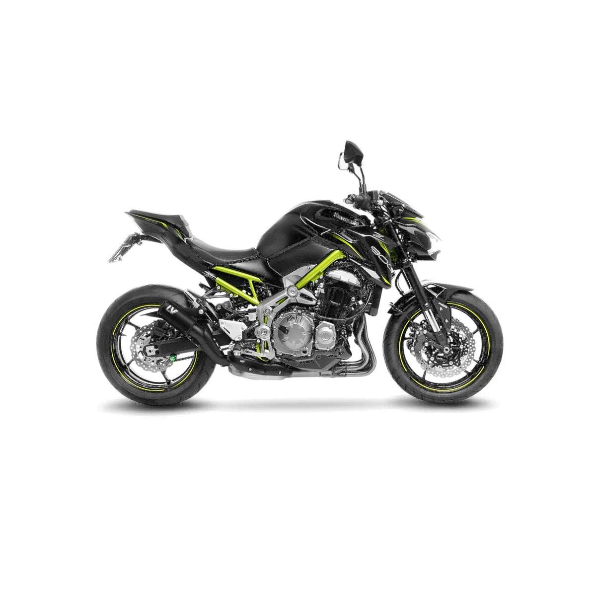 Kawasaki Z900 (22-26) m.fl. LeoVince LV Corsa S slip-on – rustfri – godkendt – mat sort – 15402SFB – ekstra produktvisning af lyddæmper, finish og detaljer 3
