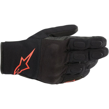 MC handsker S-MAX Drystar®, herre – Sort/Fluorescerende rød, str. L fra Alpinestars – primært produktbillede