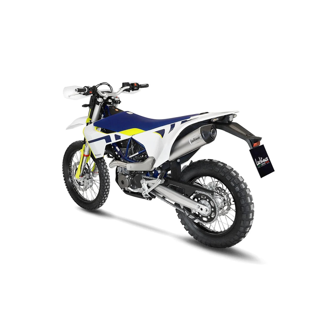 Husqvarna 701 Supermoto (21-24) m.fl. LeoVince LV One EVO slip-on – rustfri – godkendt – titanium-look – ekstra produktvisning af lyddæmper, finish og detaljer 5