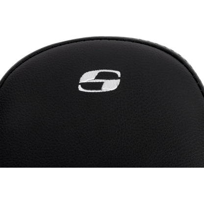 Harley-Davidson Touring (08-24) Step-Up 2-up sæde Front Lattice Stitch hvid syning – Saddlemen – ekstra produktvisning med fokus på form, polstring, syninger og finish – billede 2