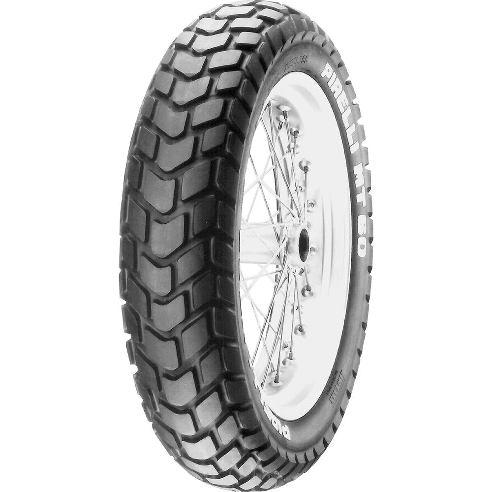 Pirelli MT 60 130/80-17 65H TL – bagdæk set fra siden – se profil og design på dette Pirelli bagdæk hos Mo2parts.