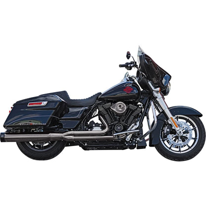Harley-Davidson Touring (17-24) 2-into-1 Sidewinder Exhaust System, Lava Chrome – S&S Cycle