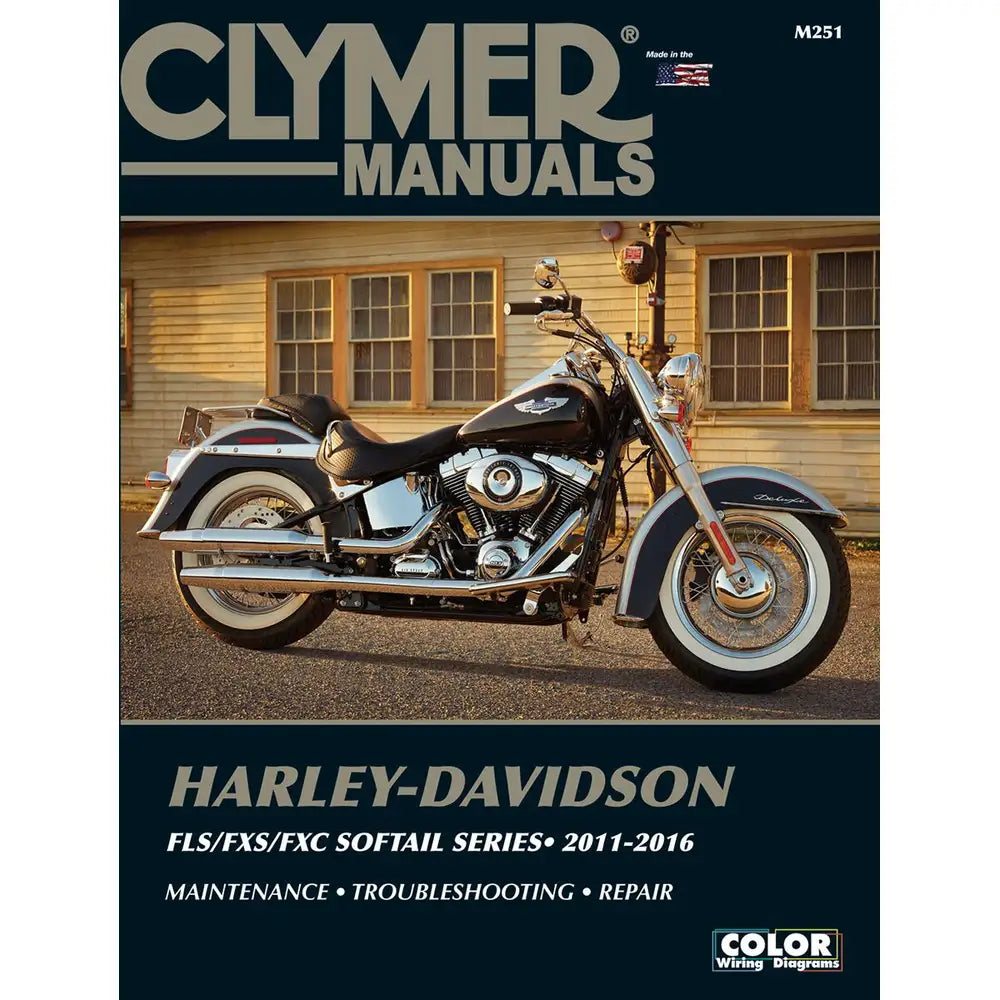 Clymer M251 værkstedshåndbog til Harley-Davidson Softail FLS/FXS/FXC (2011–2017) – trykt service- og reparationsmanual