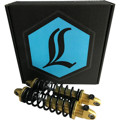 Legend Suspension Harley-Davidson Dyna (91-17) REVO-A støddæmpersæt, 13", Standard Duty, guld – produktbillede 2, varenr. 1310-1743