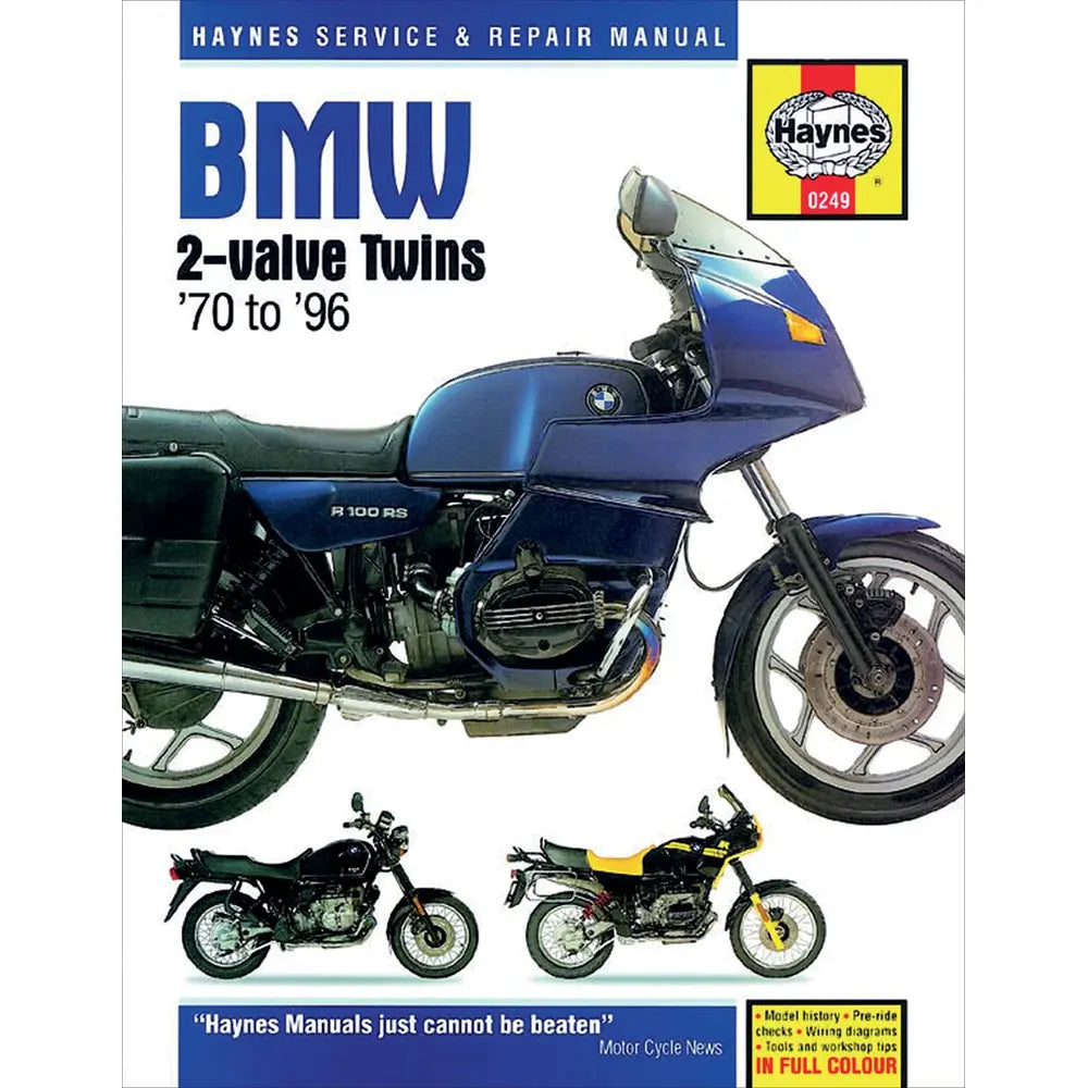 BMW 2-valve Boxer Twins (1969–1996) værkstedshåndbog – Haynes – Haynes værkstedsmanual til service og reparation