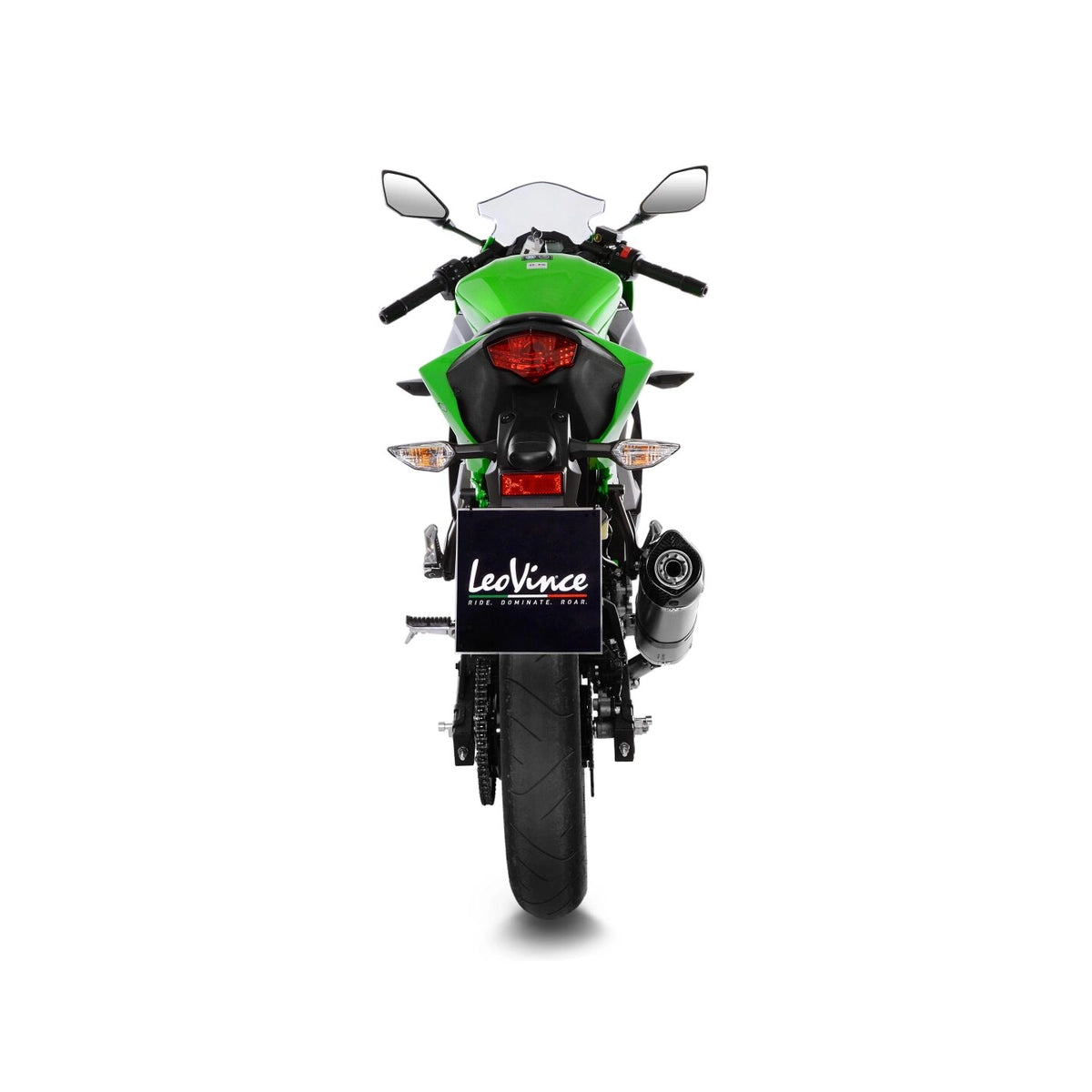 Kawasaki Z125 (19-24) m.fl. LeoVince LV One EVO slip-on – rustfri – ekstra produktvisning af lyddæmper, finish og detaljer 4