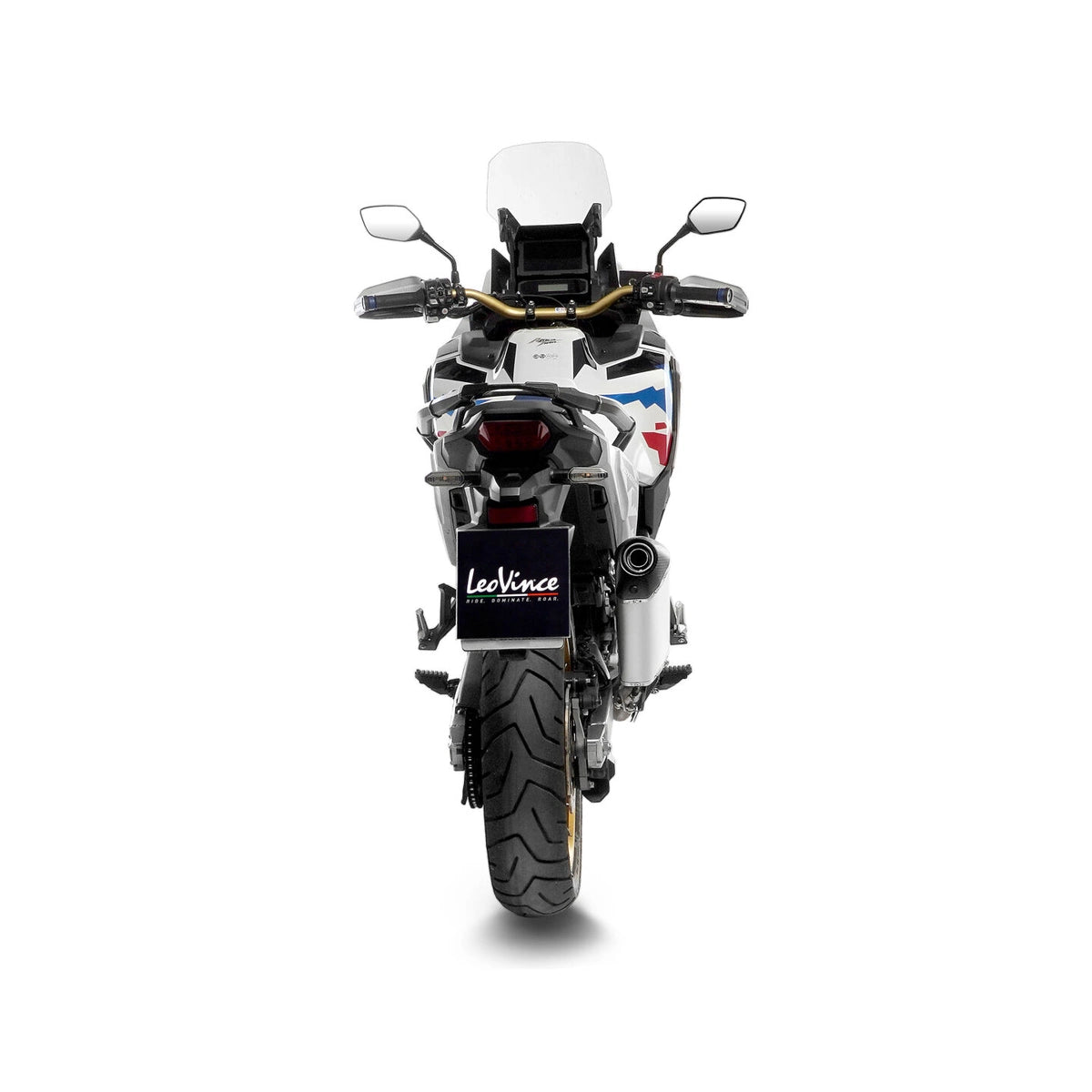 Honda CRF1100L Africa Twin (24-26) m.fl. LeoVince LV-14 slip-on – titanium – ekstra produktvisning af lyddæmper, finish og detaljer 4