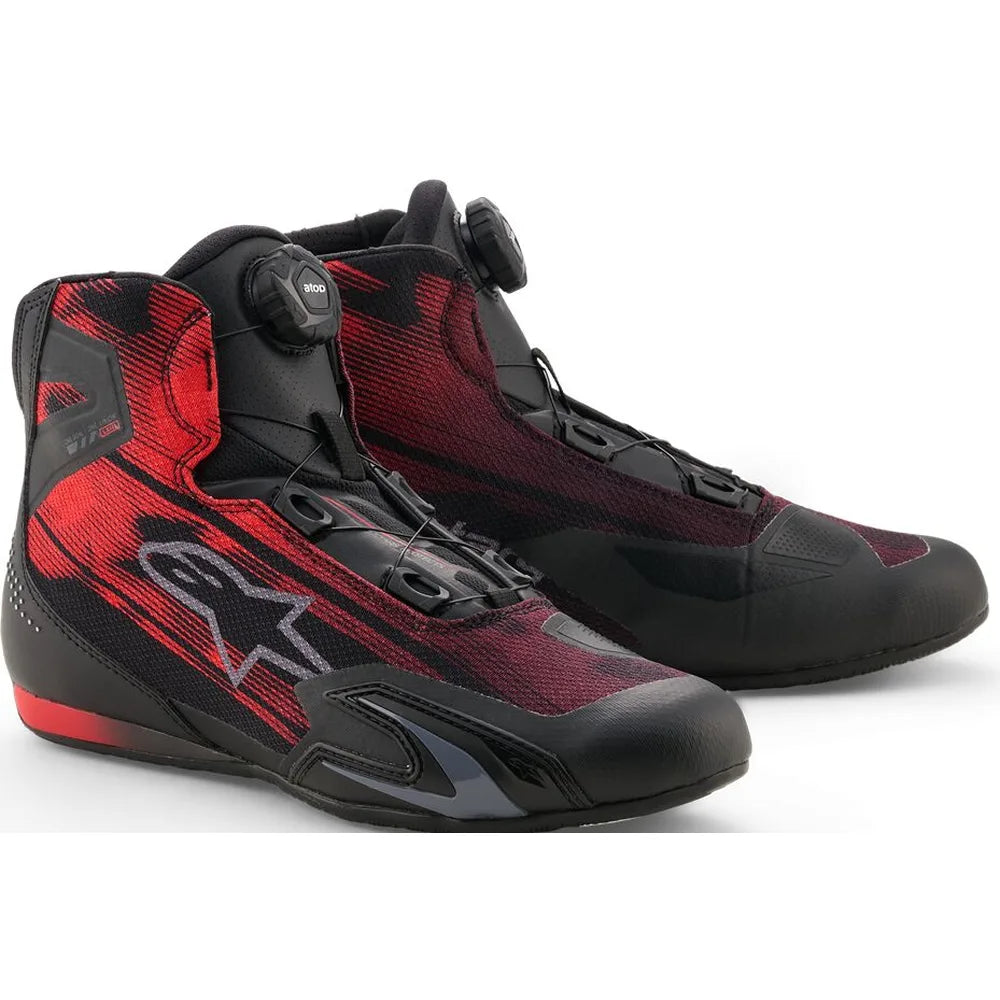 MC sko Celer Vented, herre – Sort/Rød, str. US 10 fra Alpinestars – primært produktbillede
