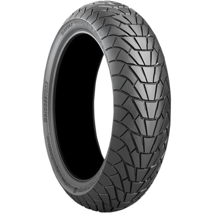 Bridgestone Battlax Adventurecross Scrambler AX41S 130/80-17 65H TL – bagdæk – originalt Bridgestone bagdæk med markant scrambler-look og trygge vejegenskaber. Køb hos Mo2parts.