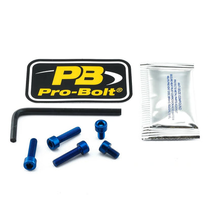Tankdækselboltsæt, 5 stk. – 7075-T6 aluminium, blå, TYA398 – Pro-Bolt