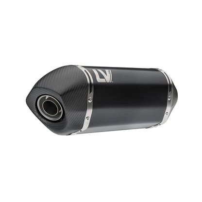 Aprilia Tuareg 660 (22-26) LeoVince LV-14 slip-on – rustfri – sort