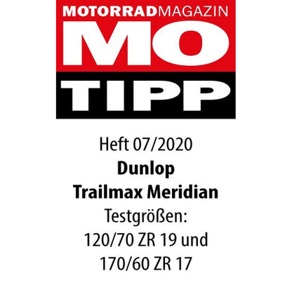 Dunlop Trailmax Meridian 170/60ZR17 72W TL – bagdæk – originalt Dunlop bagdæk med tryg adventure-touring og sikkert vejgreb. Køb hos Mo2parts. Produktbillede 3.