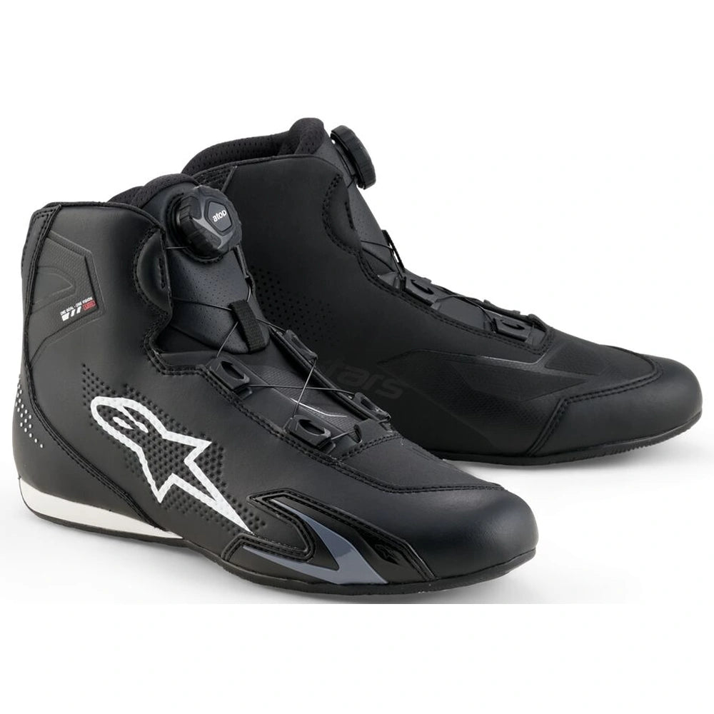 MC sko Celer, herre – Sort/Hvid, str. US 7 fra Alpinestars – primært produktbillede