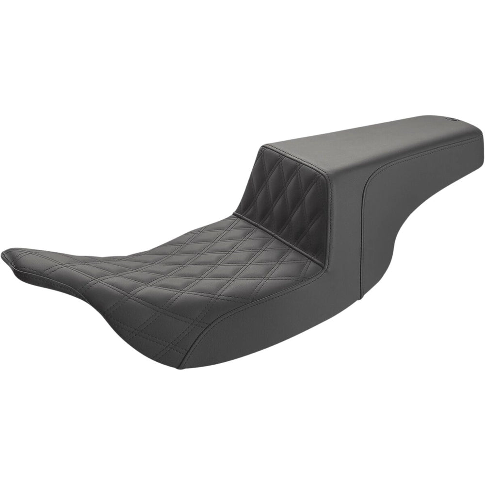 Harley-Davidson Touring (97-07) Step-Up 2-up sæde Front Lattice Stitch, 29 cm (11-1/2") (897-07-172) – Saddlemen