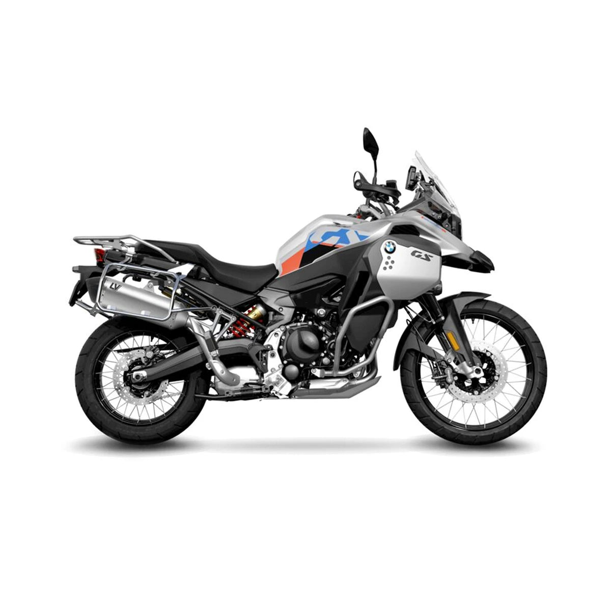 BMW F750GS (18-23) m.fl. LeoVince LV-14 slip-on – titanium – ekstra produktvisning af lyddæmper, finish og detaljer 6
