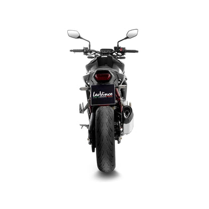 Honda CB750 (23-26) LeoVince LV-14 R slip-on – rustfri – godkendt – titanium-look – 15600 – ekstra produktvisning af lyddæmper, finish og detaljer 5