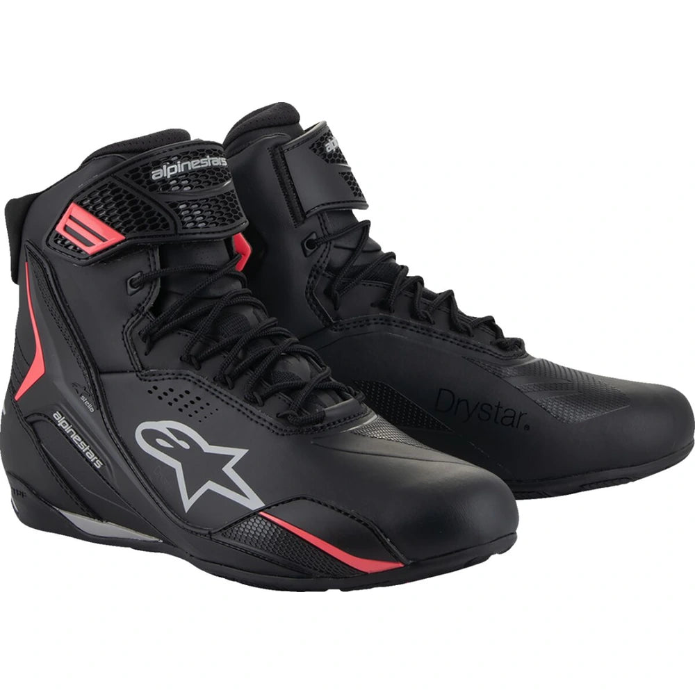 MC sko Stella Faster-4 Drystar® – Sort/Grå, str. US 6 fra Alpinestars – primært produktbillede