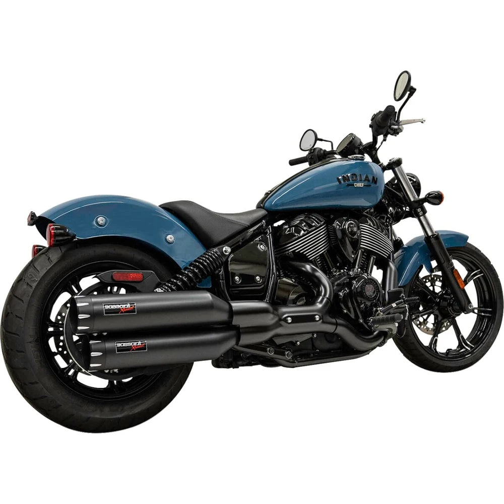 Indian Chief (22-26) 4" slip-on udstødninger, sort – Bassani