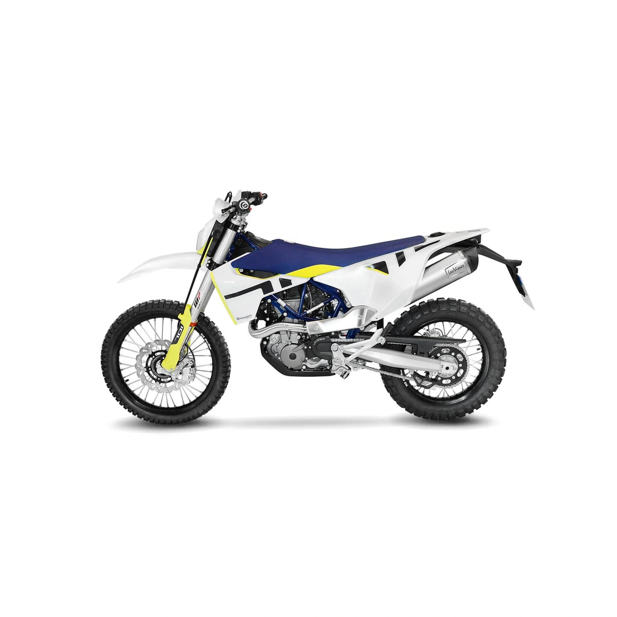 Husqvarna 701 Supermoto (21-24) m.fl. LeoVince LV One EVO slip-on – rustfri – godkendt – titanium-look – ekstra produktvisning af lyddæmper, finish og detaljer 3