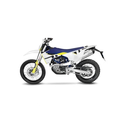 Husqvarna 701 Supermoto (21-24) m.fl. LeoVince LV One EVO slip-on – rustfri – godkendt – titanium-look – ekstra produktvisning af lyddæmper, finish og detaljer 3
