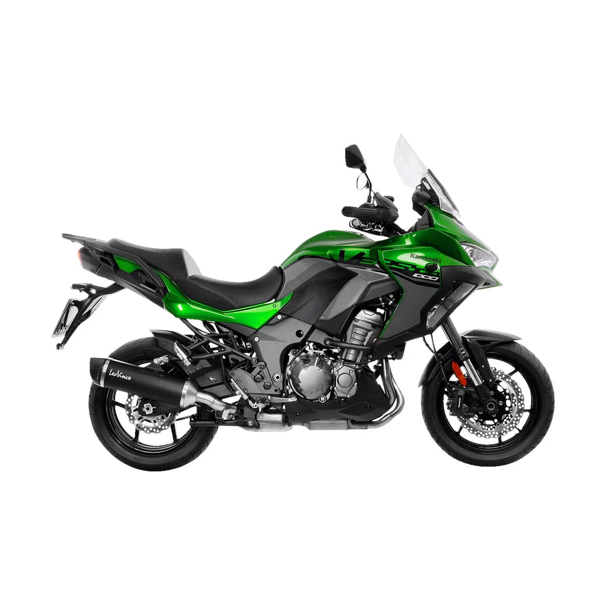 Kawasaki KLZ 1000 (19-24) LeoVince Nero slip-on – rustfri – mat sort – 14057 – ekstra produktvisning af lyddæmper, finish og detaljer 2