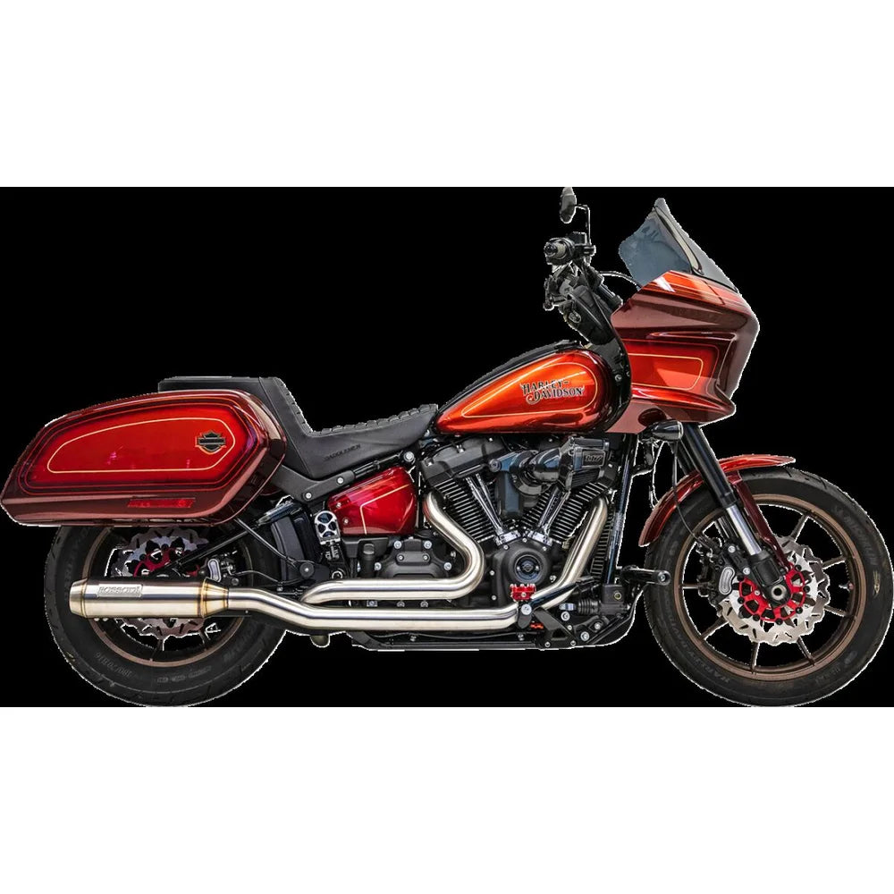 Harley-Davidson Softail (18-24) True Dual komplet udstødning med 4" dæmper – Bassani