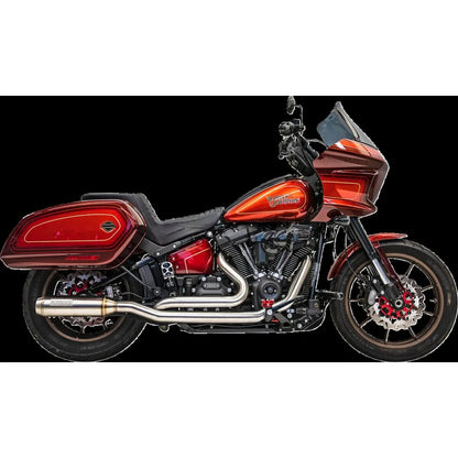Harley-Davidson Softail (18-24) True Dual komplet udstødning med 4" dæmper – Bassani