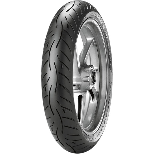 Metzeler Roadtec Z8 Interact 110/80ZR18 (58W) TL spec. M – fordæk – originalt Metzeler MC-dæk med stabilitet, præcis styring og sikkert greb i skiftende vejr.