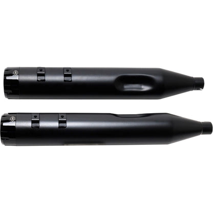 Harley-Davidson Touring (84-16) 4-1/2" MK45 Performance Mufflers, sort / Ceramic, Thruster end cap, sort end cap – S&S Cycle – konstruktion og finish 5