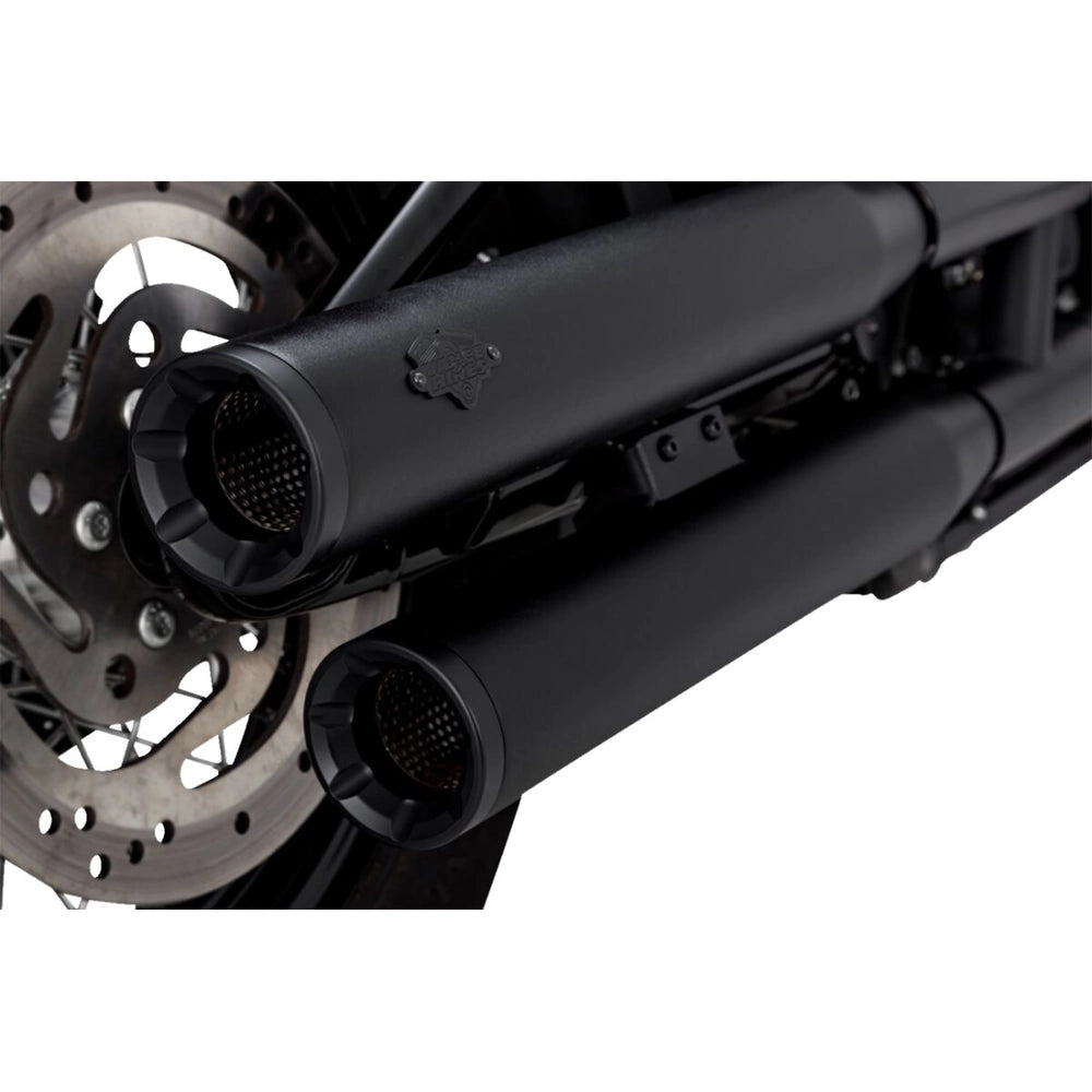 Harley-Davidson Softail (18-26) Eliminator 300 slip-on, sort – Vance & Hines – detaljebillede af udstødning og finish 2