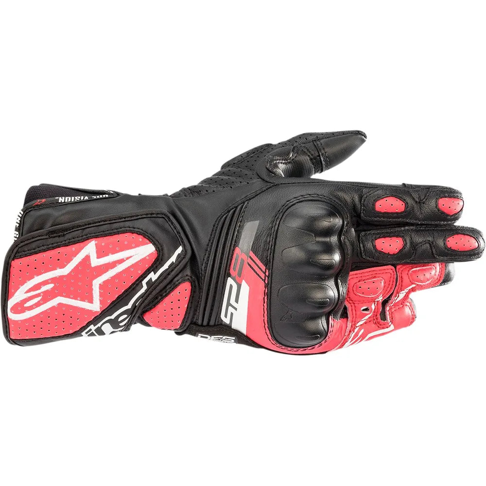 MC handsker Stella SP-8 V3 – Sort/Pink, str. L fra Alpinestars – primært produktbillede