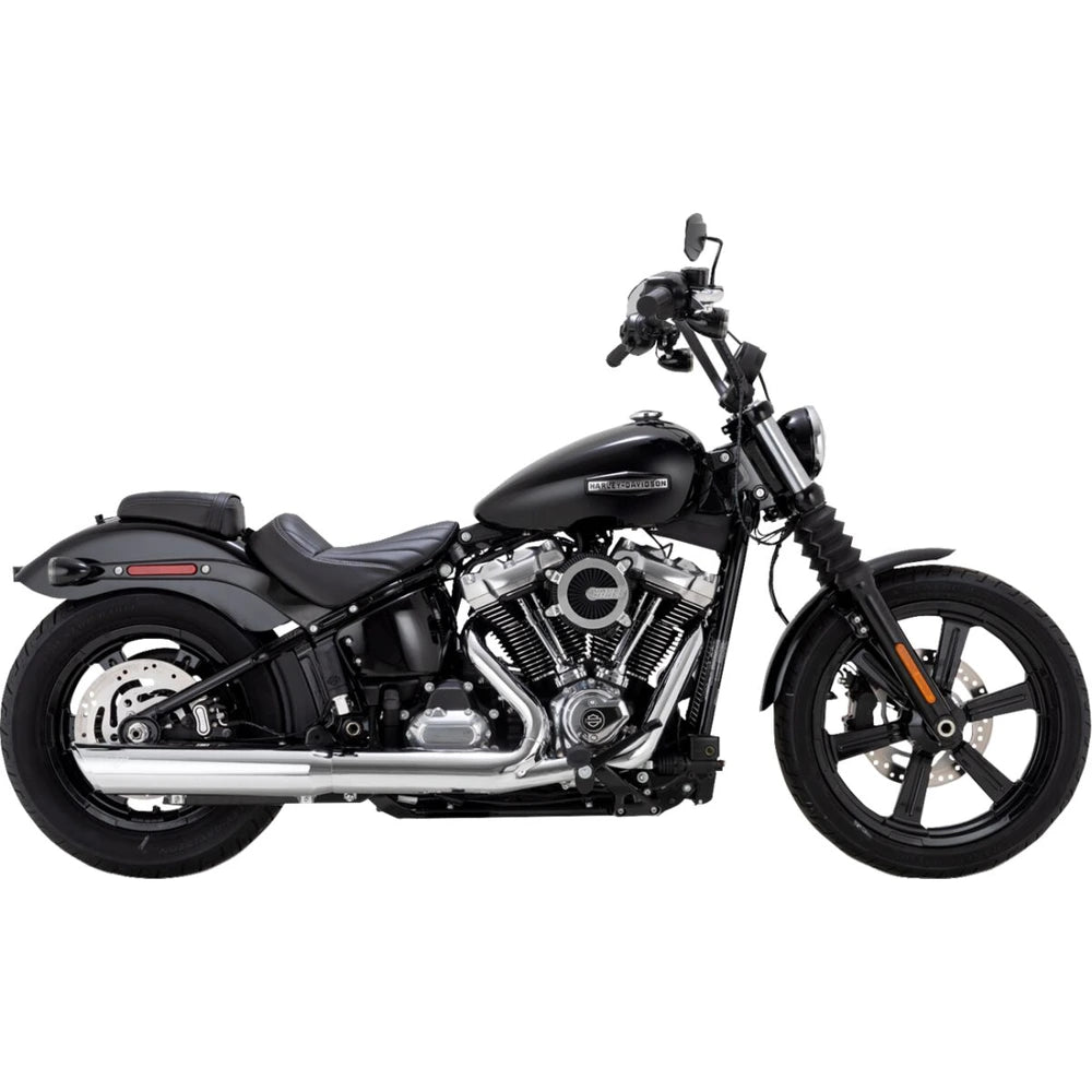 Harley-Davidson Touring / Softail (25-25) Twin Slash slip-on, krom – Vance & Hines