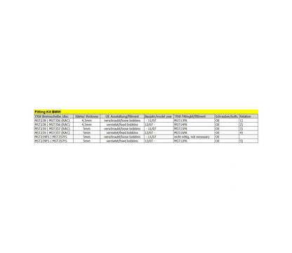 BMW R 1200 RT 05-19 m.fl. – bremseskive foran 320 mm x 4,5 mm – TRW MST356 – teknisk oversigt