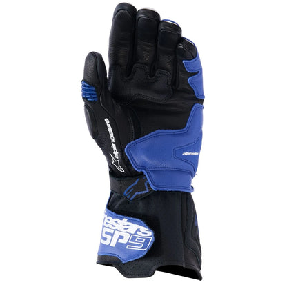 MC handsker SP-9, herre – Sort/Blå/Marineblå/Hvid, str. M fra Alpinestars – produktdetalje 2
