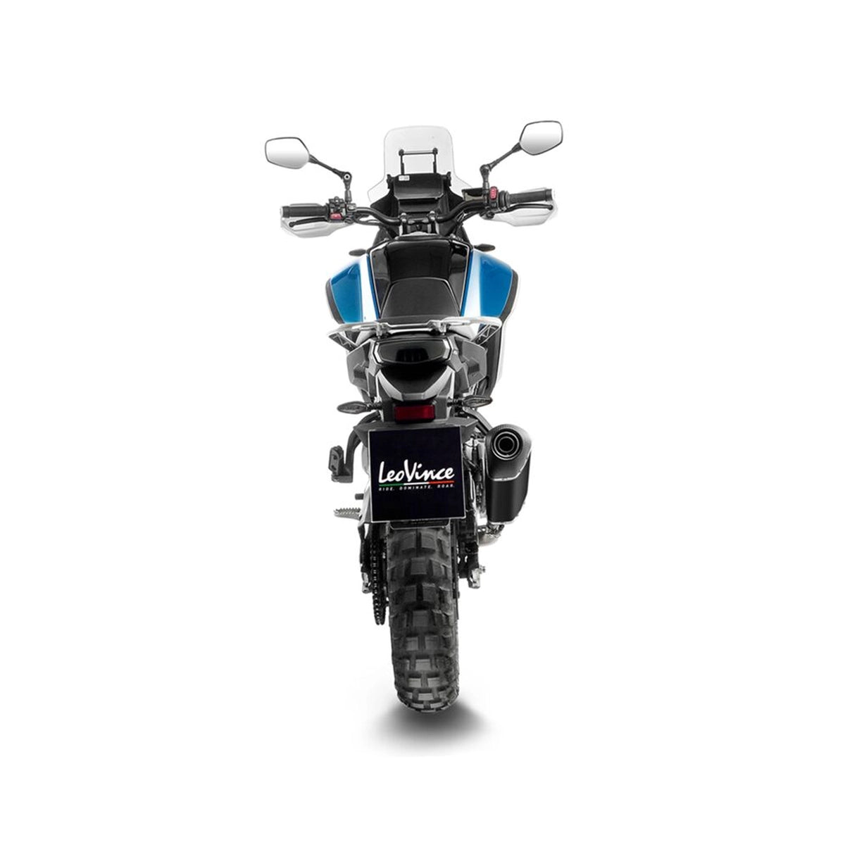 CFMOTO MT 450 (24-26) LeoVince LV-14 slip-on – rustfri – godkendt – sort – ekstra produktvisning af lyddæmper, finish og detaljer 3