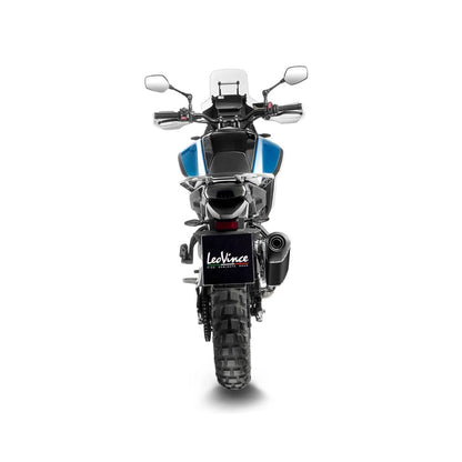CFMOTO MT 450 (24-26) LeoVince LV-14 slip-on – rustfri – godkendt – sort – ekstra produktvisning af lyddæmper, finish og detaljer 3