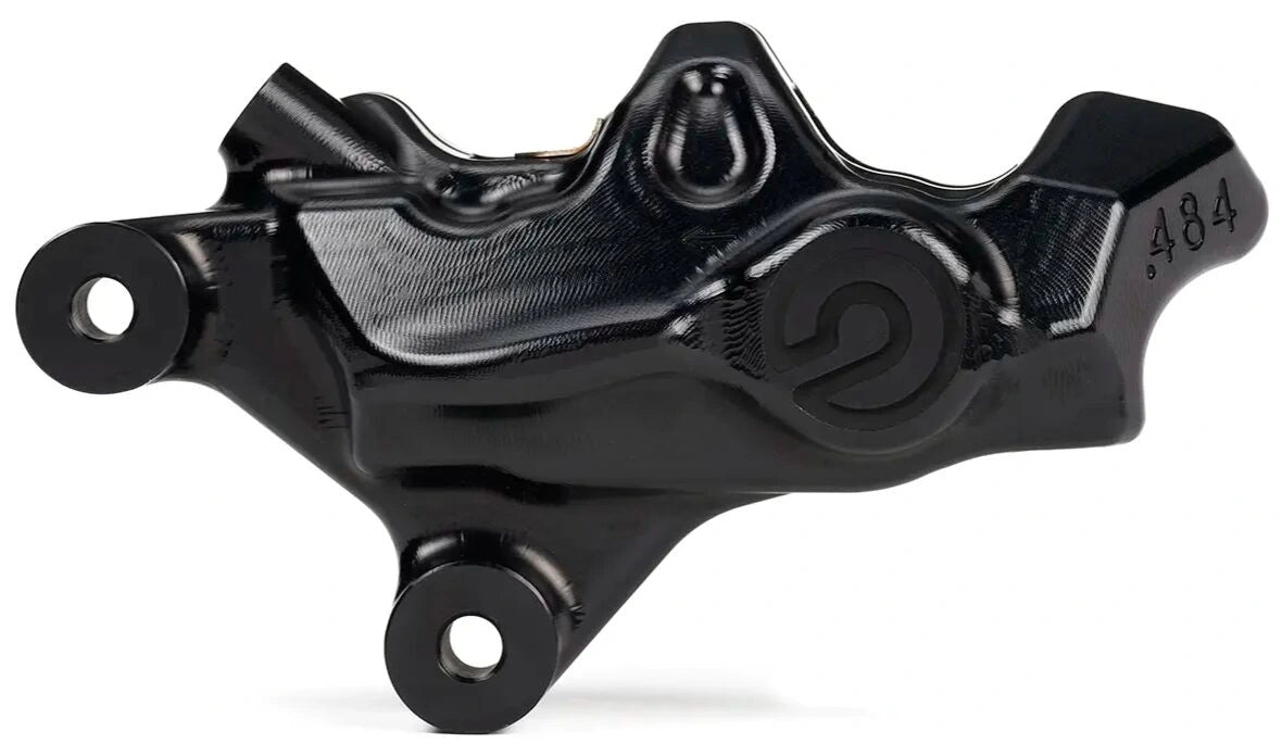 Detaljebillede 3 af H-D Road Glide 99-06 bremsekaliber – Brembo 484 Logonero